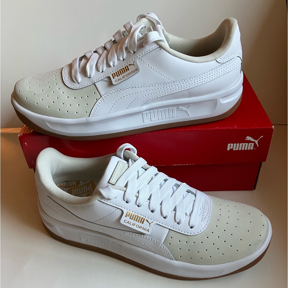 NEW W/BOX Puma Cal Exotic Wms 8 leather